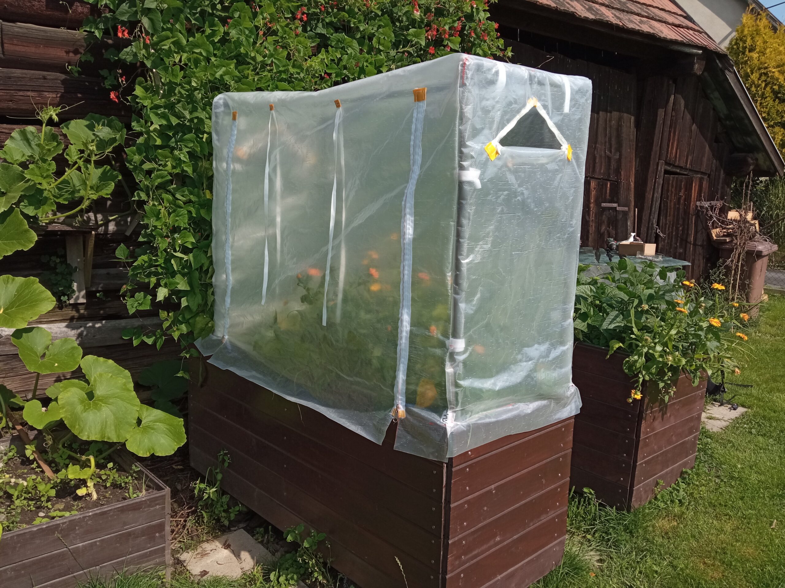 Fóliovník na vyvýšený záhon + pařeniště - Obrázek 10